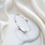 Personalised 925 Sterling Silver Diamond Bangle Baby Love Christening | Baptism | 1st Birthday | Engraved Jewellery, thumbnail 2 of 7