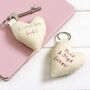 Personalised Heart Keyring Gift For Her, thumbnail 5 of 12
