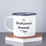 Personalised Bridesmaid Enamel Mug, thumbnail 3 of 3