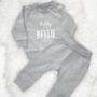 Daddy Is My Bestie Baby Jogger And Sweatshirt Set, thumbnail 5 of 8