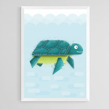 Sealife Nursery Art Print Set A4, 10 of 12