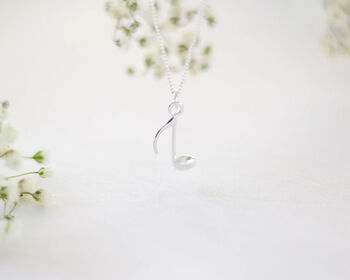 Music Note Charm Necklace, Music Lover Gift, 3 of 6