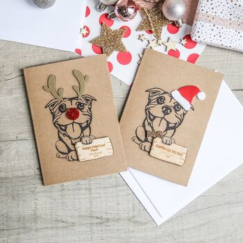 Personalised Dogs Christmas Card Making Kit, 5 of 8