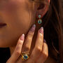 Gold Sky Blue Topaz Aurelia Earrings, thumbnail 3 of 4