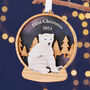 Heritage Polar Bear Snow Globe Christmas Decoration, thumbnail 5 of 5