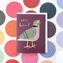 Mini Pigeon Greetings Card, thumbnail 3 of 5