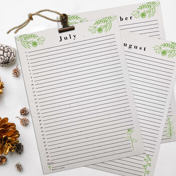Plantable Seed Paper 2023 Calendar, 3 of 3