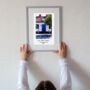 Personalised Watercolour House Portrait Two Art Print, thumbnail 1 of 5