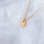 21st Birthday Gift For Her – Personalised Initial Disc Necklace, thumbnail 8 of 10