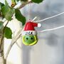 Personalised Ceramic Sprout Christmas Decoration, thumbnail 3 of 4