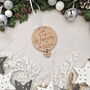 Personalised Baby Arriving Christmas Ornament Pregnancy, thumbnail 3 of 3
