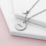 Personalised Heart And Disc Pendant Necklace, thumbnail 5 of 9