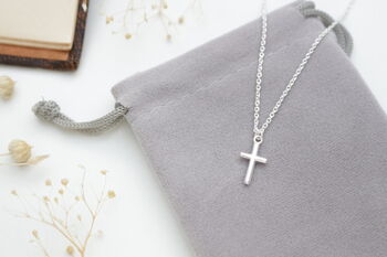 Sterling Silver Cross Necklace, 7 of 8
