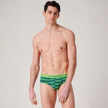 Men's 'Electric Lime' Four Pack Bamboo Briefs, 5 of 12