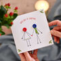 'Husband And Wife' Button Christmas Card, thumbnail 1 of 3