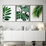 Set Of Three Botanical Green Leaves Prints, thumbnail 5 of 10