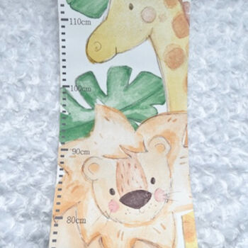 Safari Height Chart And Milestone Cards Set, 6 of 9