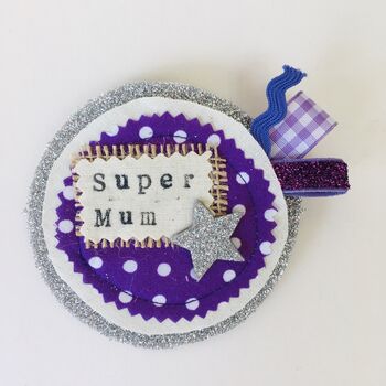 Mother's Day Gift Badge Pin Personalised, 3 of 3