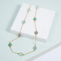 Sotisse Multi Gemstone And Gold Plated Necklace, thumbnail 1 of 4