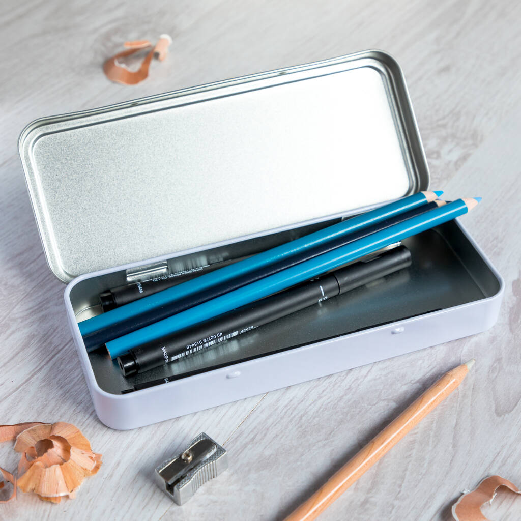 Personalised Crayon And Pencil Tin Case By Mirrorin