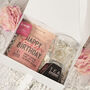 Personalised Glass Mug Happy Birthday Tea Gift Box Hamper, thumbnail 1 of 9
