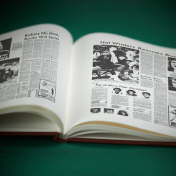 Milwaukee Bucks Personalised Basketball Gift Newspaper Book, 8 of 12