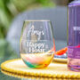 Personalised Happy Hour Rainbow Glass Tumbler, thumbnail 1 of 2