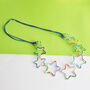 Printed Acrylic Geometric Star Necklace, thumbnail 7 of 9
