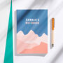 Personalised Abstract Landscape Notebook, thumbnail 6 of 8