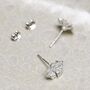 Sterling Silver Cosmos Flower Studs, thumbnail 7 of 9