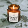 Marathon Wanker Candle, Marathon Runner Gifts, thumbnail 7 of 12