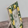 Lemon Beaded Patterned Photo Frame, Five X Seven, thumbnail 3 of 3