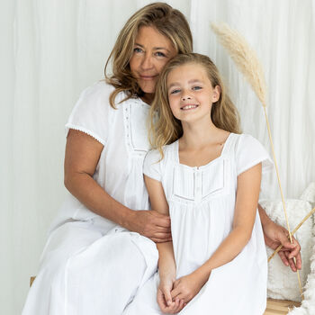 Mini Nicole Short Sleeve Cotton Dress, 2 of 7