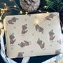 Cockapoo Dog Illustration Personalised Christmas Wrapping Paper, thumbnail 5 of 7