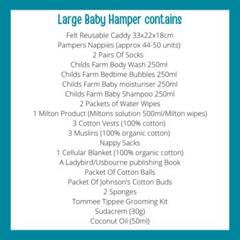 Luxury Large Baby Hamper Gift Basket, 10 of 11