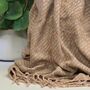 Winter Fleck Blanket Scarf In Beige, thumbnail 3 of 3