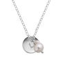 Sterling Silver Disc Initial Necklace, thumbnail 5 of 7