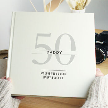 Personalised 40th Birthday Square Photo Album, 4 of 6