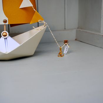 50th Golden Wedding Anniversary Paper Boat Card, 2 of 11