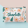 Pink And Green Personalised Cosmetic Bag Birthday Gift, thumbnail 1 of 4