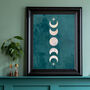 Boho Moon Phase Cycle Wall Art Print, thumbnail 2 of 4