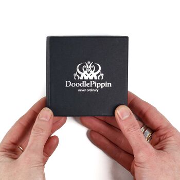 Blue Butterfly Compact Mirror And Lens Cloth Set, 3 of 11