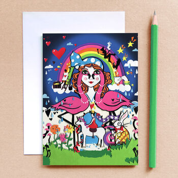 'Alice In Wonderland Card', Girls Birthday Card, 3 of 6