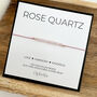 Rose Quartz Silk Bracelet, thumbnail 1 of 5