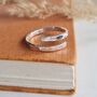 Sterling Silver Pebble Wrap Ring, thumbnail 7 of 8