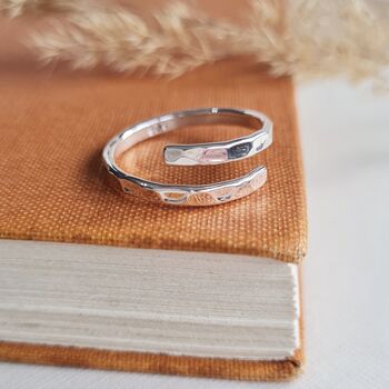 Sterling Silver Pebble Wrap Ring, 7 of 8