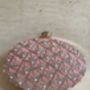 Salmon Pink Oval Pearl Clutch Bag, thumbnail 5 of 10