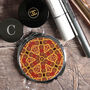 Intricate Red Medieval Design Compact Mirror Set, thumbnail 1 of 7