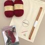 Holly Jolly Christmas Stocking 100% Merino Knitting Kit, thumbnail 6 of 7