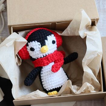 Baby's First Christmas Keepsake Box With Penguin Rattle, 4 of 4